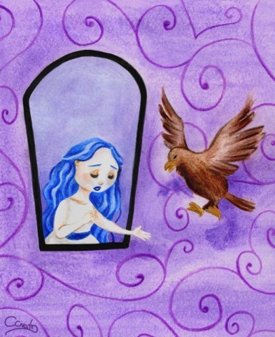 Fairy with Blue Hair and Falkan from Pinocchio by Chiara Civati Read by Natasha of Storynory