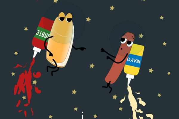 Hotdog in space