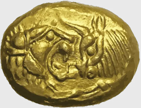 Lydian gold coin time of Croesus
