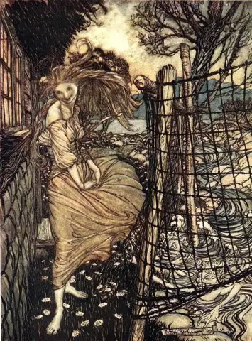 Undine Outside Window by Rackham