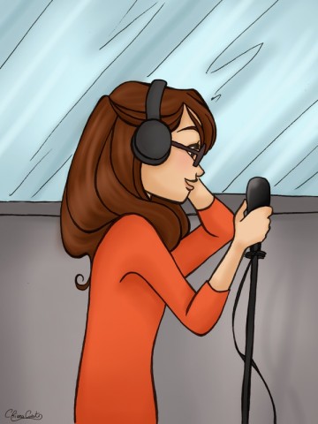 Gladys In Recording Studio