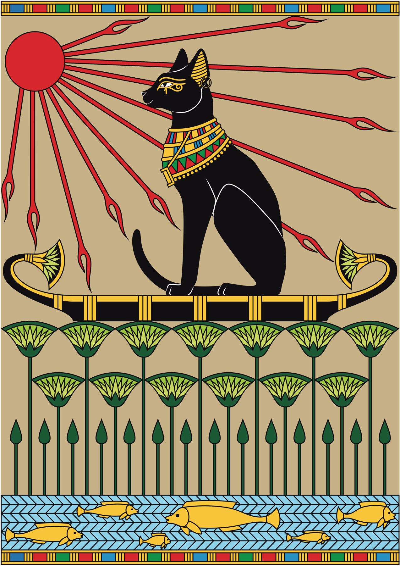 Resultado de imagem para cats in egyptian art