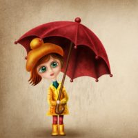 girl with umbrella