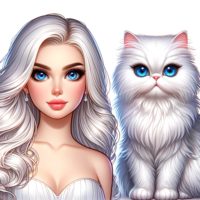 Princess and cat